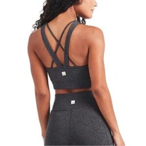 Vuori Elevation Bra, Charcoal Heather, Size XS